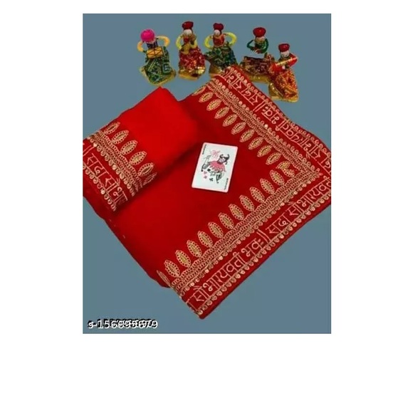 Beautiful border heighlied pure chiffon saree - Picture 2 of 5